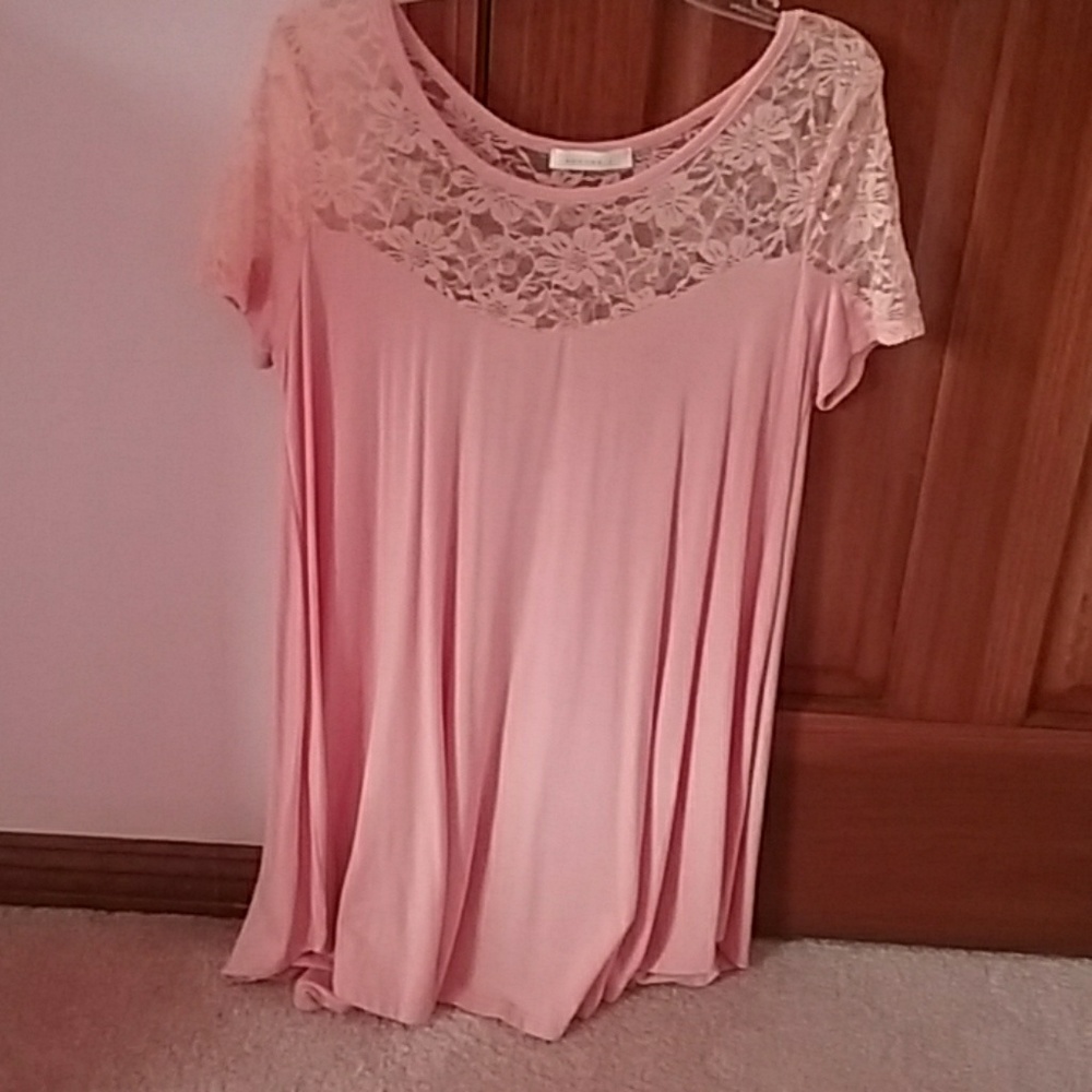 Reborn lace tunic top